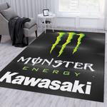 kawasaki logo monster area rug for christmas bedroom rug home us decor 0