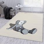 kaws holiday grey fashion brand area rug living room rug home decor fl 0