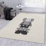 kaws standing grey fashion brand area rug living room rug home decor f 0