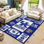 kentucky wildcats area rug football team logo carpet living room rugs rug regtangle carpet floor decor home decor v8326 0