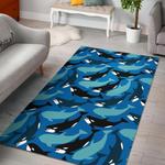 killer whale orca pattern print area rug living room rug home decor 0
