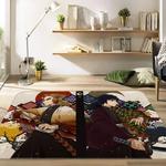 kimetsu no yaiba anime 14 area rug living room and bed room rug rug regtangle carpet floor decor home decor 0