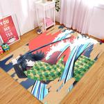 kimetsu no yaiba anime 26 area rug living room and bed room rug rug regtangle carpet floor decor home decor 0