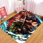 kimetsu no yaiba anime 3 area rug living room and bed room rug rug regtangle carpet floor decor home decor 0