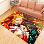 kimetsu no yaiba anime 40 area rug living room and bed room rug rug regtangle carpet floor decor home decor 0