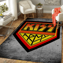 Kiss Army Metallic Music Art For Fans Area Rug Living Room Carpet Rug Regtangle Carpet Floor Decor Home Decor