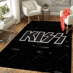 Kiss Brand Music Art For Fans Area Rug Living Room Carpet Rug Regtangle Carpet Floor Decor Home Decor