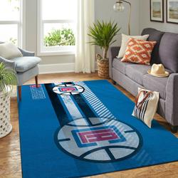 La Clippers Nba Living Room Carpet Team Logo Sports Rug Regtangle Carpet 1
