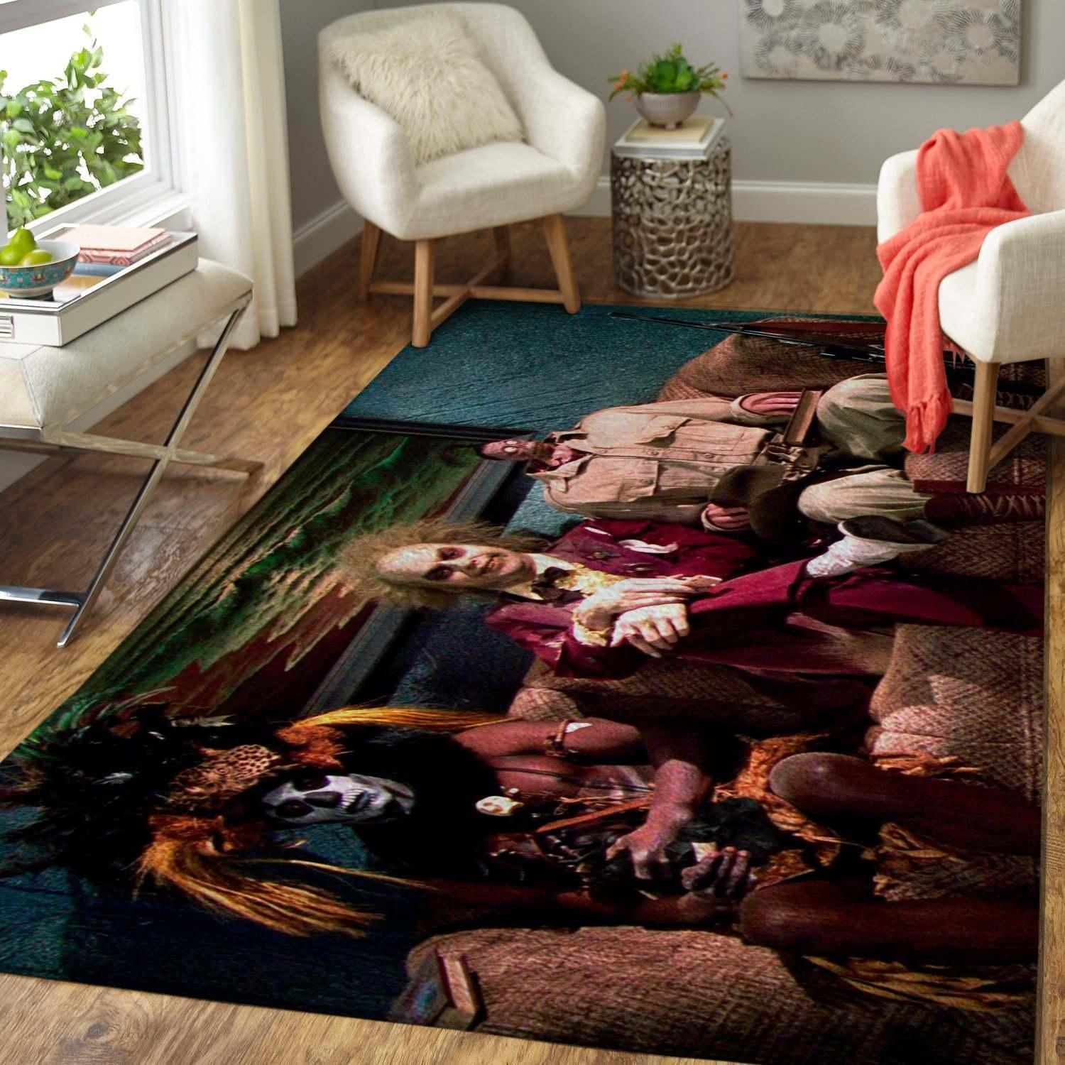 labyrinth colored pencil print movie area rug living room rug home decor rectangular indoor outdoor area carpet 0