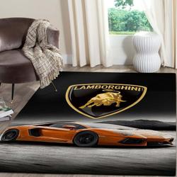 Lamborghini Logo Supercars Area Rugs Living Room Carpet Fn131207 Rug Regtangle Carpet Floor Decor Home Decor