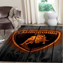 Lamborghini Logo Supercars Area Rugs Living Room Carpet Fn131209 Rug Regtangle Carpet Floor Decor Home Decor