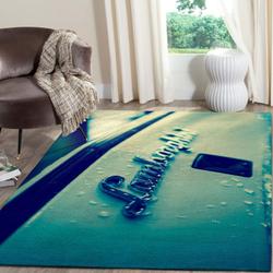 Lamborghini Logo Supercars Area Rugs Living Room Carpet Fn131211 Rug Regtangle Carpet Floor Decor Home Decor