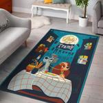 leonberger friend area rug living room rug home decor 0