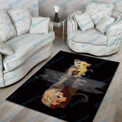 Lion King Christmas Gift Area Rug Living Room Rug Home Decorv0512 Floor Decor