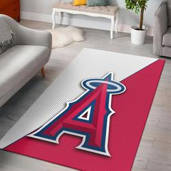 Los Angeles Angels Area Rug Mlb Baseball Team Logo Carpet Living Room Rugs V734