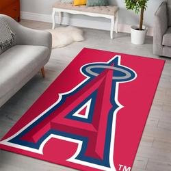 Los Angeles Angels Area Rug Mlb Baseball Team Logo Carpet Living Room Rugs V739
