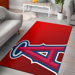 Los Angeles Angels Area Rug Mlb Baseball Team Logo Carpet Living Room Rugs V742
