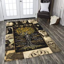 To My Wife - Gift For Love Wife Area Rug Living Room Rug Home Decor 19122520