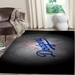 Los Angeles Dodgers Area Rug Mlb Team Logo Carpet Living Room Rugs V714