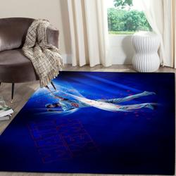 Los Angeles Dodgers Area Rug Mlb Team Logo Carpet Living Room Rugs V722