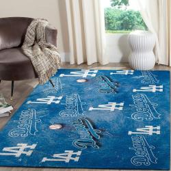 Los Angeles Dodgers Area Rug Mlb Team Logo Carpet Living Room Rugs V725