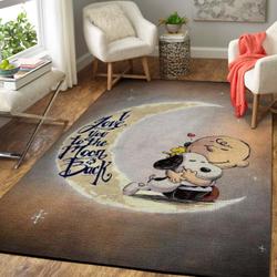 Snoopy Area Rug Non-Slip Cartoon Carpet Home Decor Gift Idea For Fans 19122624