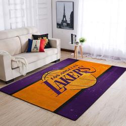 NBA Los Angeles Lakers Rectangle Rug Personalized Non-Slip Carpet Gift For Basketball Fans V526