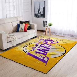 NBA Los Angeles Lakers Rectangle Rug Personalized Non-Slip Carpet Gift For Basketball Fans V528