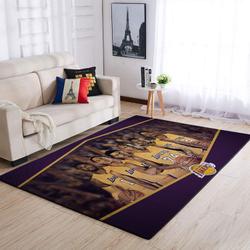 NBA Los Angeles Lakers Rectangle Rug Personalized Non-Slip Carpet Gift For Basketball Fans V538