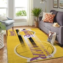 NBA Los Angeles Lakers Rectangle Rug Personalized Non-Slip Carpet Gift For Basketball Fans V540