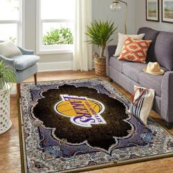 NBA Los Angeles Lakers Rectangle Rug Personalized Non-Slip Carpet Gift For Basketball Fans V541