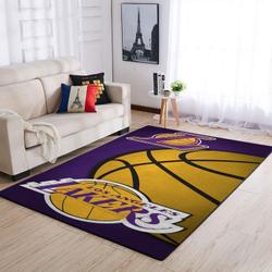 NBA Los Angeles Lakers Rectangle Rug Personalized Non-Slip Carpet Gift For Basketball Fans V546