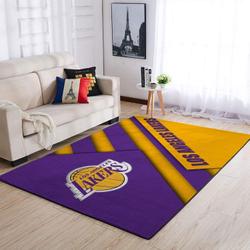NBA Los Angeles Lakers Rectangle Rug Personalized Non-Slip Carpet Gift For Basketball Fans V547