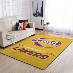 NBA Los Angeles Lakers Rectangle Rug Personalized Non-Slip Carpet Gift For Basketball Fans V557