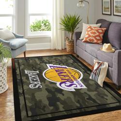 NBA Los Angeles Lakers Rectangle Rug Personalized Non-Slip Carpet Gift For Basketball Fans