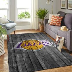 NBA Los Angeles Lakers Rectangle Rug Personalized Non-Slip Carpet Gift For Basketball Fans