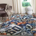 los angeles rams team area rug nfl football rug regtangle carpet floor decor home decor 0