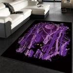 lost in the woods creepy night area rug living room and bed room rug rug regtangle carpet floor decor home decor 0