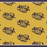 lsu tigers area rug football living room carpet home rug regtangle carpet floor decor home decor v11255 0