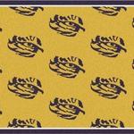 lsu tigers area rug football team logo carpet living room rugs rug regtangle carpet floor decor home decor v6676 0
