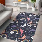 mammoth pattern print area rug living room rug home decor 0