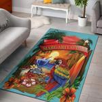 margaritaville decor baby blue parrot area rug living room rug home decor carpet 0