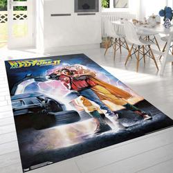 Marty Mcfly Emmett Brown Back To The Future Part Ii One Sheet Area Rug