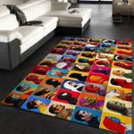 marvel comics collage head area rug living room and bed room rug rug regtangle carpet floor decor home decor 0