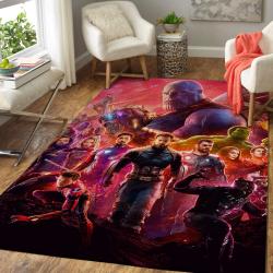 Marvel Superhero Area Rug Avengers Infinity War Movie Rug Regtangle Carpet Floor Decor Home Decor