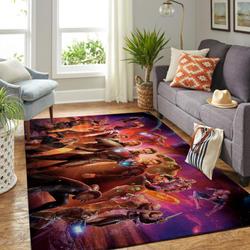 Marvel Superhero Area Rug Living Room Rug Home Decor Avengers Movie Ofd 19120721