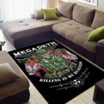 megadeth area rug living room rug home decor home decor bedroom living room decor 0