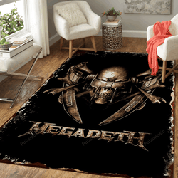 Megadeth Band Artwork Music Art For Fans Area Rug Living Room Carpet Rug Regtangle Carpet Floor Decor Home Decor