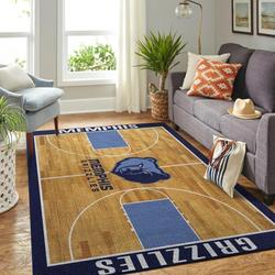 NBA Memphis Grizzlies Rectangle Rug Personalized Non-Slip Carpet Gift For Basketball Fans V4600