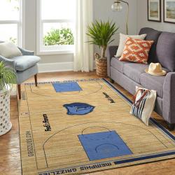 NBA Memphis Grizzlies Rectangle Rug Personalized Non-Slip Carpet Gift For Basketball Fans